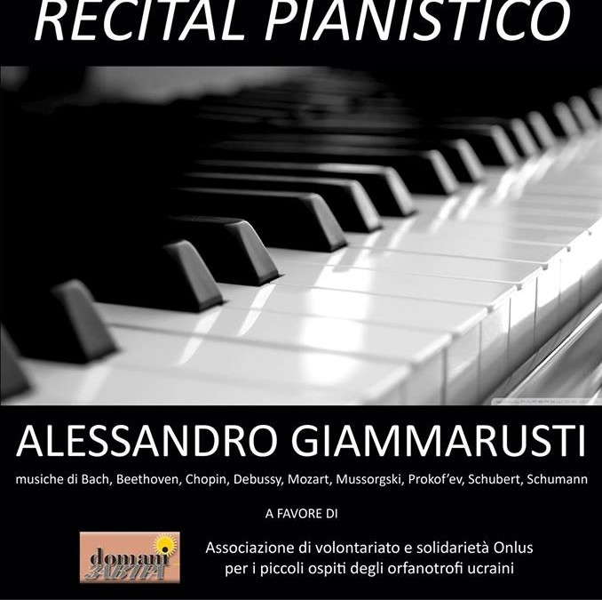 Concerto di Alessandro Giammarusti a favore di “Domani – Zavtra”