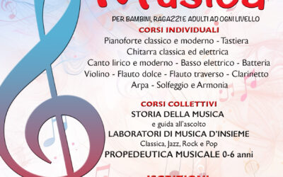 LUNEDI 2 SETTEMBRE 2024 RIAPRONO LE ISCRIZIONI AI CORSI DI MUSICA DI EUFONIA